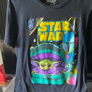 Star Wars Black Tee with Colorful Graphic